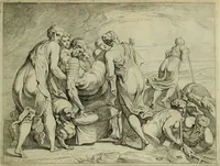 An illustration from Les travavx d'Vlysse (1633)