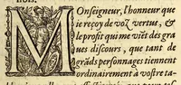 An illustration from Les trois mondes (1582)
