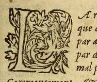 An illustration from Les trois mondes. (1582)