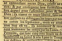 An illustration from Les trois mondes. (1582)