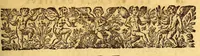 An illustration from Les voyages de la Nouuelle France occidentale, dicte Canada, faits par le sr de Champlain Xainctongeois, capitaine pour le roy en la marine du Ponant, & toutes les descouuertes qu'il a faites en ce païs depuis l'an 1603. iusques en l'an 1629. ... auec vn traitté des qualitez & conditions requises à vn bon & parfaict nauigateur pour cognoistre la diuersité des estimes qui se font en la nauigation ... ensemble vne carte generalle de la description dudit pays faicte en son meridien selon la declinaison de la guide aymant, & vn catechisme ou instruction traduicte du françois au langage des peuples sauuages de quelque contrée, auec ce qui s'est passé en ladite Nouuelle France en l'année 1631 (1632)