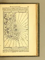 An illustration from Les voyages de la Nouuelle France occidentale, dicte Canada, faits par le sr de Champlain Xainctongeois, capitaine pour le roy en la marine du Ponant, & toutes les descouuertes qu'il a faites en ce païs depuis l'an 1603. iusques en l'an 1629. ... auec vn traitté des qualitez & conditions requises à vn bon & parfaict nauigateur pour cognoistre la diuersité des estimes qui se font en la nauigation ... ensemble vne carte generalle de la description dudit pays faicte en son meridien selon la declinaison de la guide aymant, & vn catechisme ou instruction traduicte du françois au langage des peuples sauuages de quelque contrée, auec ce qui s'est passé en ladite Nouuelle France en l'année 1631 (1632)