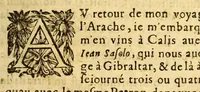 An illustration from Les voyages fameux du sieur Vincent Le Blanc Marseillois, qu'il a faits depuis l'aage de douze ans iusques à soixante, aux quatre parties du monde; a scauoir aux Indes Orientales & Occidentales ... (1649)