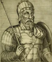 An illustration from Les vrais pourtraits et vies des hommes illustres grecz, latins et payens (1584)