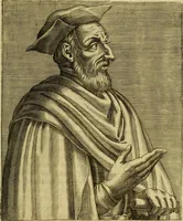 An illustration from Les vrais pourtraits et vies des hommes illustres grecz, latins et payens (1584)