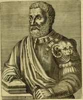 An illustration from Les vrais pourtraits et vies des hommes illustres grecz, latins et payens (1584)