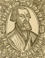 An illustration from Les vrais povrtraits des hommes illvstres en piete et doctrine : dv trauail desquels Diev s'est serui en ces derniers temps, pour remettre sus la vraye Religion en diuers pays de la chrestienté : auec les descriptions de leur vie & de leurs faits plus memorables : plvs, qvaranteqvatre emblemes chrestiens (1581)