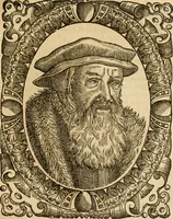 An illustration from Les vrais povrtraits des hommes illvstres en piete et doctrine : dv trauail desquels Diev s'est serui en ces derniers temps, pour remettre sus la vraye Religion en diuers pays de la chrestienté : auec les descriptions de leur vie & de leurs faits plus memorables : plvs, qvaranteqvatre emblemes chrestiens (1581)