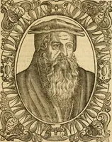 An illustration from Les vrais povrtraits des hommes illvstres en piete et doctrine : dv trauail desquels Diev s'est serui en ces derniers temps, pour remettre sus la vraye Religion en diuers pays de la chrestienté : auec les descriptions de leur vie & de leurs faits plus memorables : plvs, qvaranteqvatre emblemes chrestiens (1581)