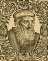 An illustration from Les vrais povrtraits des hommes illvstres en piete et doctrine : dv trauail desquels Diev s'est serui en ces derniers temps, pour remettre sus la vraye Religion en diuers pays de la chrestienté : auec les descriptions de leur vie & de leurs faits plus memorables : plvs, qvaranteqvatre emblemes chrestiens (1581)