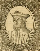 An illustration from Les vrais povrtraits des hommes illvstres en piete et doctrine : dv trauail desquels Diev s'est serui en ces derniers temps, pour remettre sus la vraye Religion en diuers pays de la chrestienté : auec les descriptions de leur vie & de leurs faits plus memorables : plvs, qvaranteqvatre emblemes chrestiens (1581)