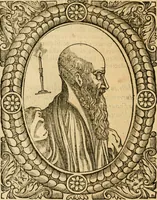 An illustration from Les vrais povrtraits des hommes illvstres en piete et doctrine : dv trauail desquels Diev s'est serui en ces derniers temps, pour remettre sus la vraye Religion en diuers pays de la chrestienté : auec les descriptions de leur vie & de leurs faits plus memorables : plvs, qvaranteqvatre emblemes chrestiens (1581)
