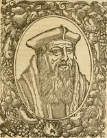 An illustration from Les vrais povrtraits des hommes illvstres en piete et doctrine : dv trauail desquels Diev s'est serui en ces derniers temps, pour remettre sus la vraye Religion en diuers pays de la chrestienté : auec les descriptions de leur vie & de leurs faits plus memorables : plvs, qvaranteqvatre emblemes chrestiens (1581)