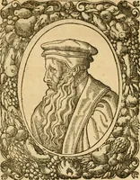 An illustration from Les vrais povrtraits des hommes illvstres en piete et doctrine : dv trauail desquels Diev s'est serui en ces derniers temps, pour remettre sus la vraye Religion en diuers pays de la chrestienté : auec les descriptions de leur vie & de leurs faits plus memorables : plvs, qvaranteqvatre emblemes chrestiens (1581)