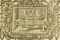 An illustration from Les vrais povrtraits des hommes illvstres en piete et doctrine : dv trauail desquels Diev s'est serui en ces derniers temps, pour remettre sus la vraye Religion en diuers pays de la chrestienté : auec les descriptions de leur vie & de leurs faits plus memorables : plvs, qvaranteqvatre emblemes chrestiens (1581)