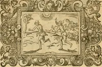 An illustration from Les vrais povrtraits des hommes illvstres en piete et doctrine : dv trauail desquels Diev s'est serui en ces derniers temps, pour remettre sus la vraye Religion en diuers pays de la chrestienté : auec les descriptions de leur vie & de leurs faits plus memorables : plvs, qvaranteqvatre emblemes chrestiens (1581)