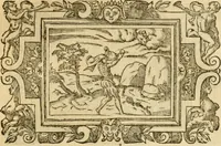 An illustration from Les vrais povrtraits des hommes illvstres en piete et doctrine : dv trauail desquels Diev s'est serui en ces derniers temps, pour remettre sus la vraye Religion en diuers pays de la chrestienté : auec les descriptions de leur vie & de leurs faits plus memorables : plvs, qvaranteqvatre emblemes chrestiens (1581)