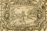 An illustration from Les vrais povrtraits des hommes illvstres en piete et doctrine : dv trauail desquels Diev s'est serui en ces derniers temps, pour remettre sus la vraye Religion en diuers pays de la chrestienté : auec les descriptions de leur vie & de leurs faits plus memorables : plvs, qvaranteqvatre emblemes chrestiens (1581)