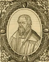An illustration from Les vrais povrtraits des hommes illvstres en piete et doctrine : dv trauail desquels Diev s'est serui en ces derniers temps, pour remettre sus la vraye Religion en diuers pays de la chrestienté : auec les descriptions de leur vie & de leurs faits plus memorables : plvs, qvaranteqvatre emblemes chrestiens (1581)