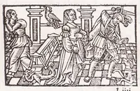 Picture 20 of 91 from Les XV. liures de la Metamorphose d'Ouide (poëte treselegãt) : contenans L'olympe des histoires poëtiques, traduictz de Latin en Francoys : le tout figuré de nouuelles figures & hystoires .. (1539), leaf 139