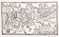 Picture 22 of 91 from Les XV. liures de la Metamorphose d'Ouide (poëte treselegãt) : contenans L'olympe des histoires poëtiques, traduictz de Latin en Francoys : le tout figuré de nouuelles figures & hystoires .. (1539), leaf 155