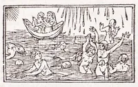 Picture 25 of 91 from Les XV. liures de la Metamorphose d'Ouide (poëte treselegãt) : contenans L'olympe des histoires poëtiques, traduictz de Latin en Francoys : le tout figuré de nouuelles figures & hystoires .. (1539), leaf 175