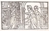 Picture 48 of 91 from Les XV. liures de la Metamorphose d'Ouide (poëte treselegãt) : contenans L'olympe des histoires poëtiques, traduictz de Latin en Francoys : le tout figuré de nouuelles figures & hystoires .. (1539), leaf 326