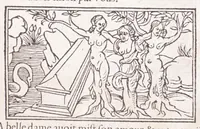 Picture 5 of 91 from Les XV. liures de la Metamorphose d'Ouide (poëte treselegãt) : contenans L'olympe des histoires poëtiques, traduictz de Latin en Francoys : le tout figuré de nouuelles figures & hystoires .. (1539), leaf 33