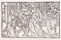 Picture 49 of 91 from Les XV. liures de la Metamorphose d'Ouide (poëte treselegãt) : contenans L'olympe des histoires poëtiques, traduictz de Latin en Francoys : le tout figuré de nouuelles figures & hystoires .. (1539), leaf 337