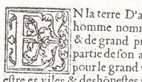 An illustration from Les XV. liures de la Metamorphose d'Ouide (poëte treselegãt) : contenans L'olympe des histoires poëtiques, traduictz de Latin en Francoys : le tout figuré de nouuelles figures & hystoires .. (1539)