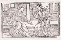 Picture 55 of 91 from Les XV. liures de la Metamorphose d'Ouide (poëte treselegãt) : contenans L'olympe des histoires poëtiques, traduictz de Latin en Francoys : le tout figuré de nouuelles figures & hystoires .. (1539), leaf 377