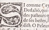 An illustration from Les XV. liures de la Metamorphose d'Ouide (poëte treselegãt) : contenans L'olympe des histoires poëtiques, traduictz de Latin en Francoys : le tout figuré de nouuelles figures & hystoires .. (1539)