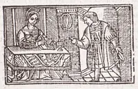 Picture 68 of 91 from Les XV. liures de la Metamorphose d'Ouide (poëte treselegãt) : contenans L'olympe des histoires poëtiques, traduictz de Latin en Francoys : le tout figuré de nouuelles figures & hystoires .. (1539), leaf 455