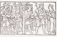 Picture 71 of 91 from Les XV. liures de la Metamorphose d'Ouide (poëte treselegãt) : contenans L'olympe des histoires poëtiques, traduictz de Latin en Francoys : le tout figuré de nouuelles figures & hystoires .. (1539), leaf 477
