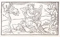 Picture 85 of 91 from Les XV. liures de la Metamorphose d'Ouide (poëte treselegãt) : contenans L'olympe des histoires poëtiques, traduictz de Latin en Francoys : le tout figuré de nouuelles figures & hystoires .. (1539), leaf 564