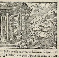 Picture 16 of 26 from Les XV. livres de la Metamorphose d'Ovide, poete treselegant : contenants l'Olympe des hystoires poetiqves, traduitz de latin en françois (1574), leaf 451