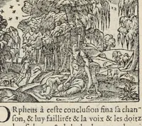 Picture 17 of 26 from Les XV. livres de la Metamorphose d'Ovide, poete treselegant : contenants l'Olympe des hystoires poetiqves, traduitz de latin en françois (1574), leaf 463