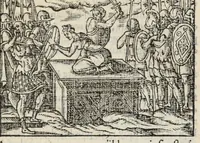 Picture 21 of 26 from Les XV. livres de la Metamorphose d'Ovide, poete treselegant : contenants l'Olympe des hystoires poetiqves, traduitz de latin en françois (1574), leaf 677
