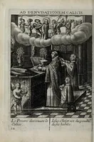 An illustration from Le tableau de la Croix representé dans les ceremonies de la Ste. messe : ensemble le tresor de la deuotion aux soufrances de N.re S. I.C. : le tout enrichi de belles figures (1652)