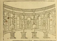 An illustration from Le tableav des riches inventions couuertes de voile des feintes amoureuses, qui sont representees dans le Songe de Poliphile, desvoilees des ombres d Songe & subtilement exposees par Beroalde (1600)