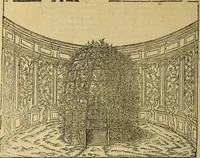 An illustration from Le tableav des riches inventions couuertes de voile des feintes amoureuses, qui sont representees dans le Songe de Poliphile, desvoilees des ombres d Songe & subtilement exposees par Beroalde (1600)