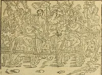 An illustration from Le tableav des riches inventions couuertes de voile des feintes amoureuses, qui sont representees dans le Songe de Poliphile, desvoilees des ombres d Songe & subtilement exposees par Beroalde (1600)