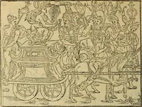 An illustration from Le tableav des riches inventions couuertes de voile des feintes amoureuses, qui sont representees dans le Songe de Poliphile, desvoilees des ombres d Songe & subtilement exposees par Beroalde (1600)