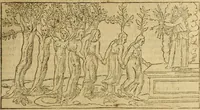 An illustration from Le tableav des riches inventions couuertes de voile des feintes amoureuses, qui sont representees dans le Songe de Poliphile, desvoilees des ombres d Songe & subtilement exposees par Beroalde (1600)