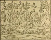 An illustration from Le tableav des riches inventions couuertes de voile des feintes amoureuses, qui sont representees dans le Songe de Poliphile, desvoilees des ombres d Songe & subtilement exposees par Beroalde (1600)