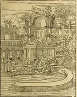 An illustration from Le tableav des riches inventions couuertes de voile des feintes amoureuses, qui sont representees dans le Songe de Poliphile, desvoilees des ombres d Songe & subtilement exposees par Beroalde (1600)