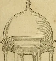 An illustration from Le tableav des riches inventions couuertes de voile des feintes amoureuses, qui sont representees dans le Songe de Poliphile, desvoilees des ombres d Songe & subtilement exposees par Beroalde (1600)