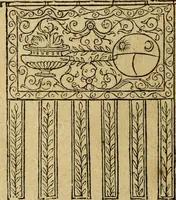 An illustration from Le tableav des riches inventions couuertes de voile des feintes amoureuses, qui sont representees dans le Songe de Poliphile, desvoilees des ombres d Songe & subtilement exposees par Beroalde (1600)