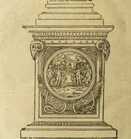 An illustration from Le tableav des riches inventions couuertes de voile des feintes amoureuses, qui sont representees dans le Songe de Poliphile, desvoilees des ombres d Songe & subtilement exposees par Beroalde (1600)
