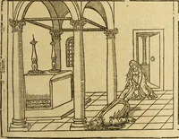 An illustration from Le tableav des riches inventions couuertes de voile des feintes amoureuses, qui sont representees dans le Songe de Poliphile, desvoilees des ombres d Songe & subtilement exposees par Beroalde (1600)